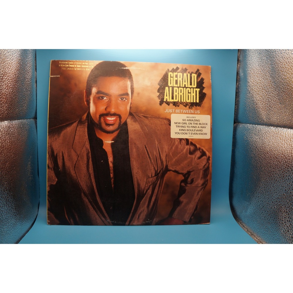 Gerald Albright Just Between Us Vinyl LP 1987 Atlantic 81813-1 Smooth Jazz R&B
